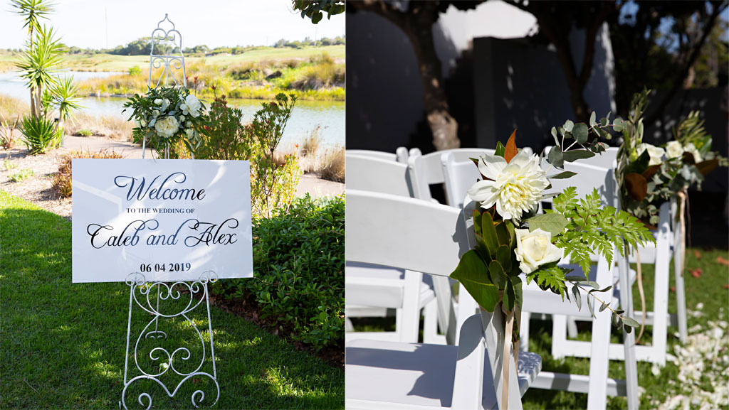 outdoor ceremony spot magenta shores