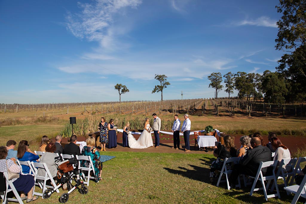 wedding ceremony ridgeview estate