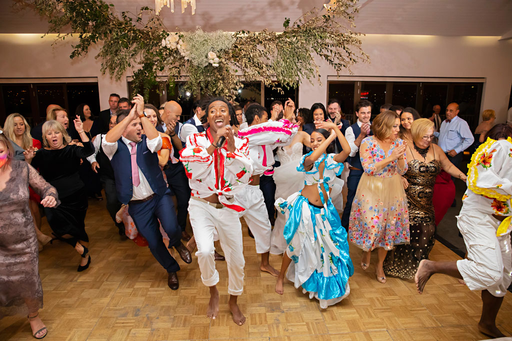 sega dancers wedding reception