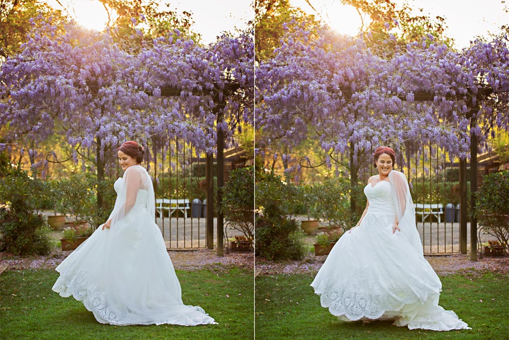 firescreek winery wedding spring ceremony