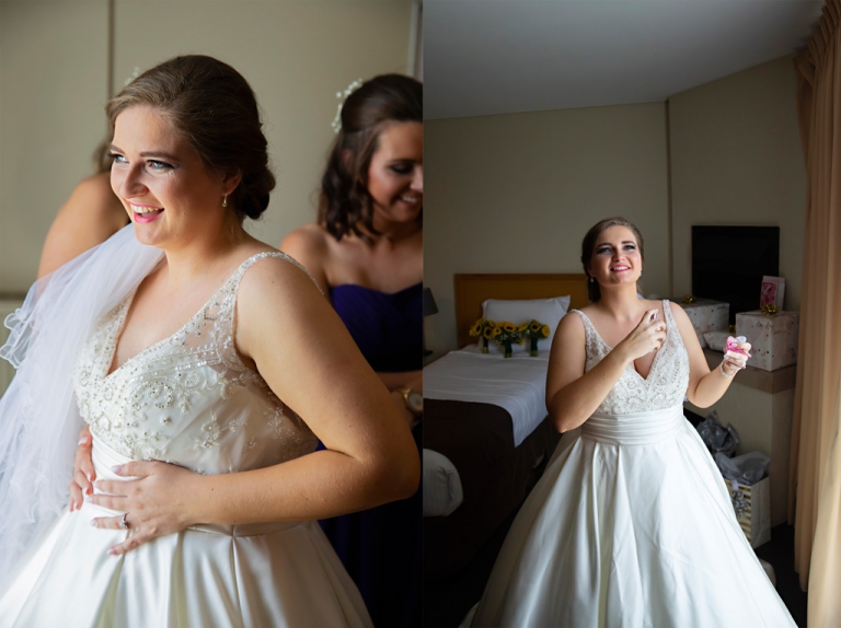 bride getting ready bathurst wedding
