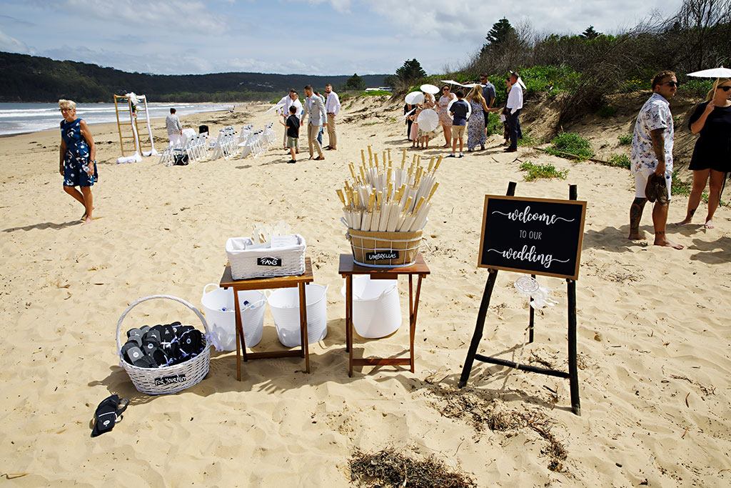 ocean beach wedding umina 