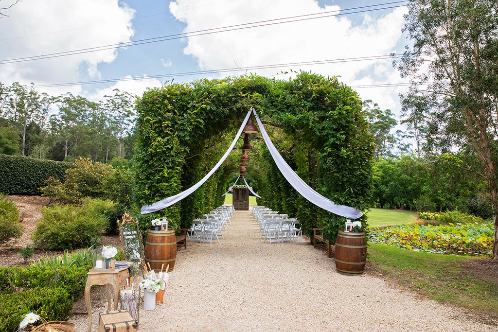 ceremony arbor fernbank farm central coast