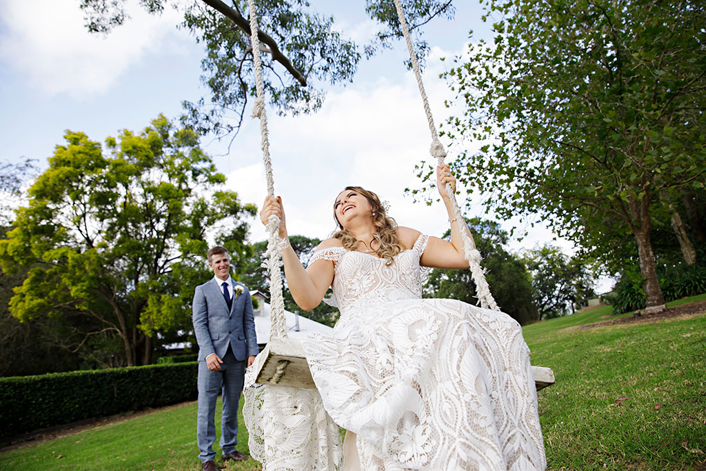 swing wedding photos fernbank