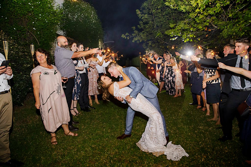 sparkler send off fernbank farm