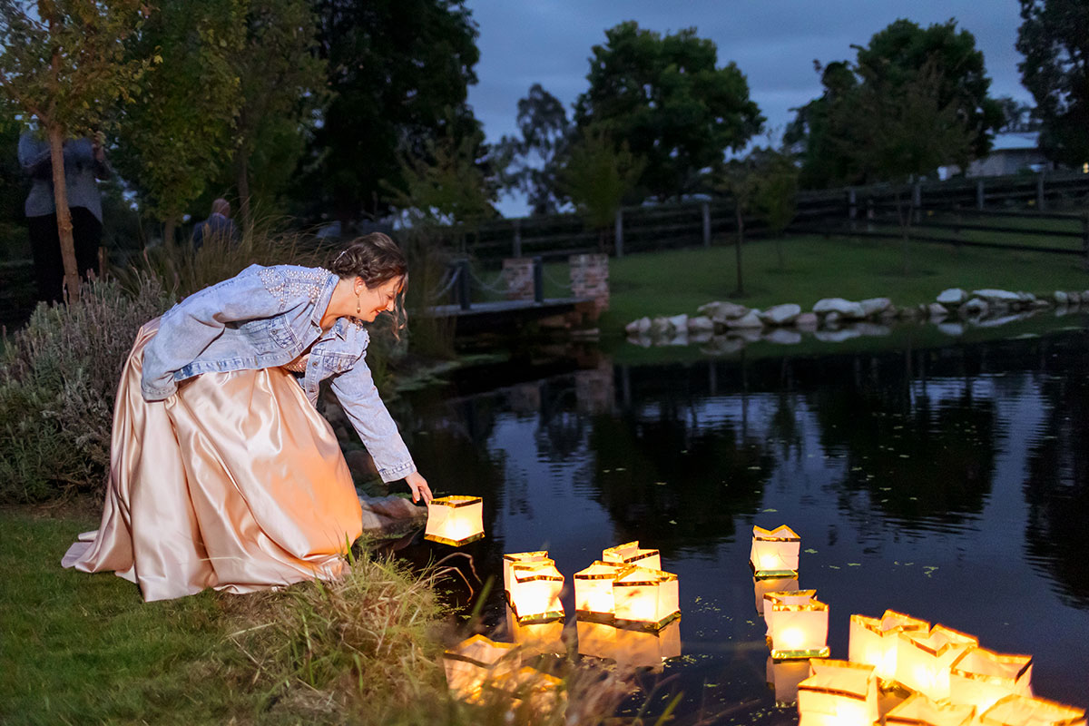 lantern ceremony bath house garden 