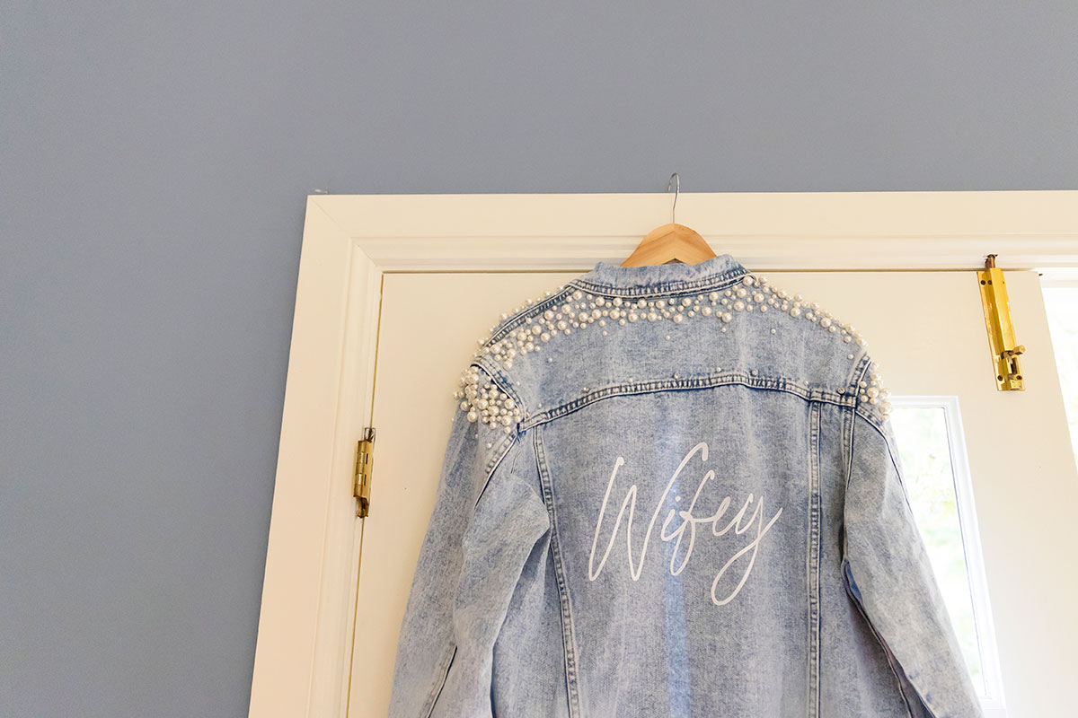 wifey denim jacket bath house garden