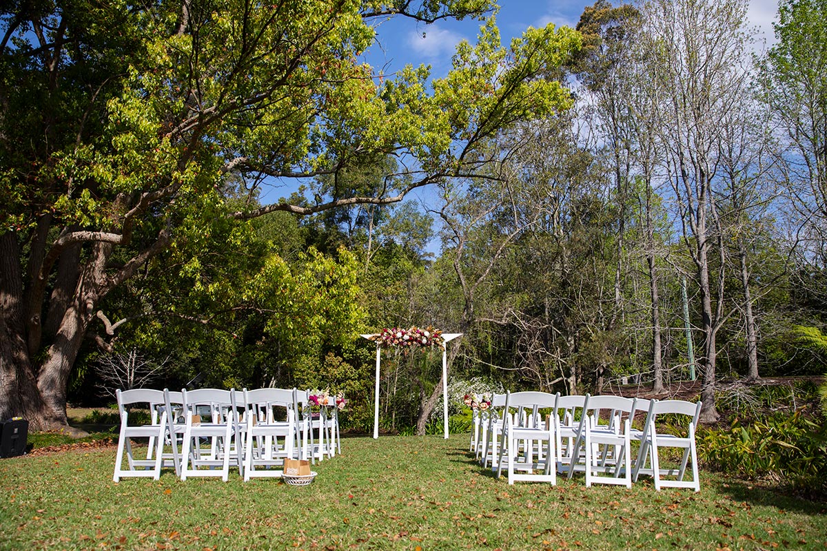 best central coast wedding venues garden ceremony firescreek