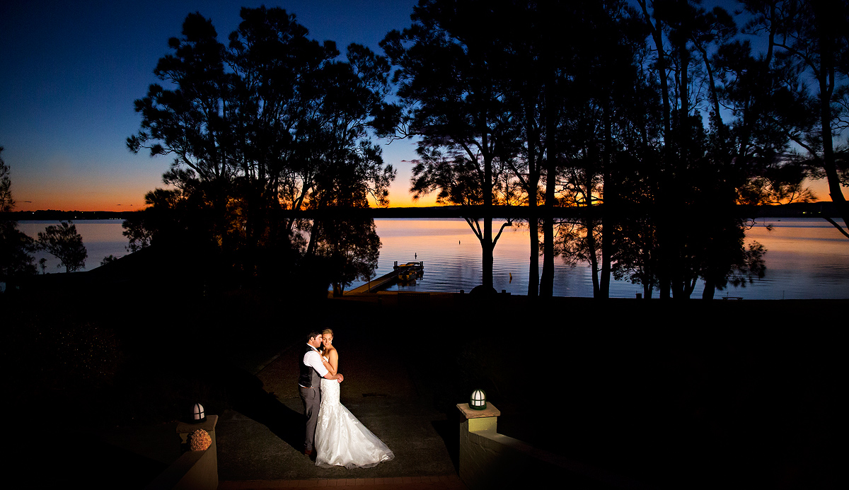 sunset photos wedding raffertys resort - best central coast wedding venues