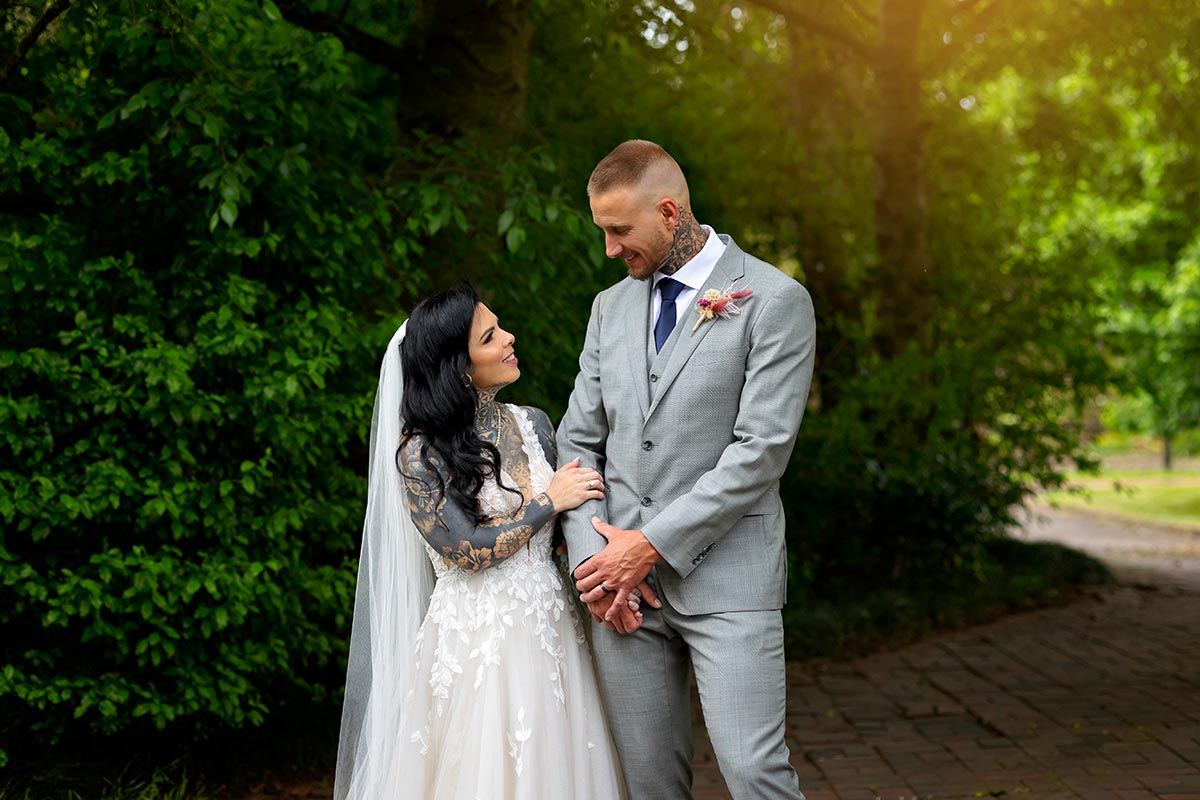 bride and groom portraits central coast