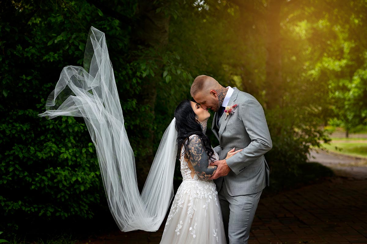 bride and groom portraits 