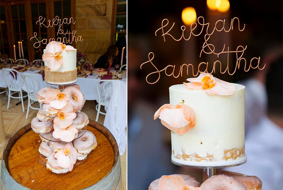 doughnut wedding cake central coast 