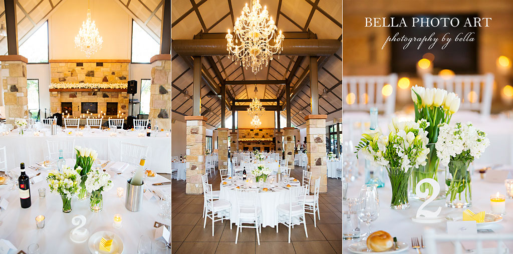 ironbark hill wedding reception room setup for a wedding 