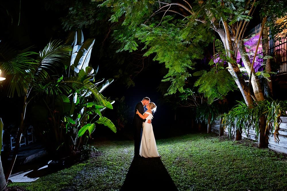 romantic night photography in terrigal garden