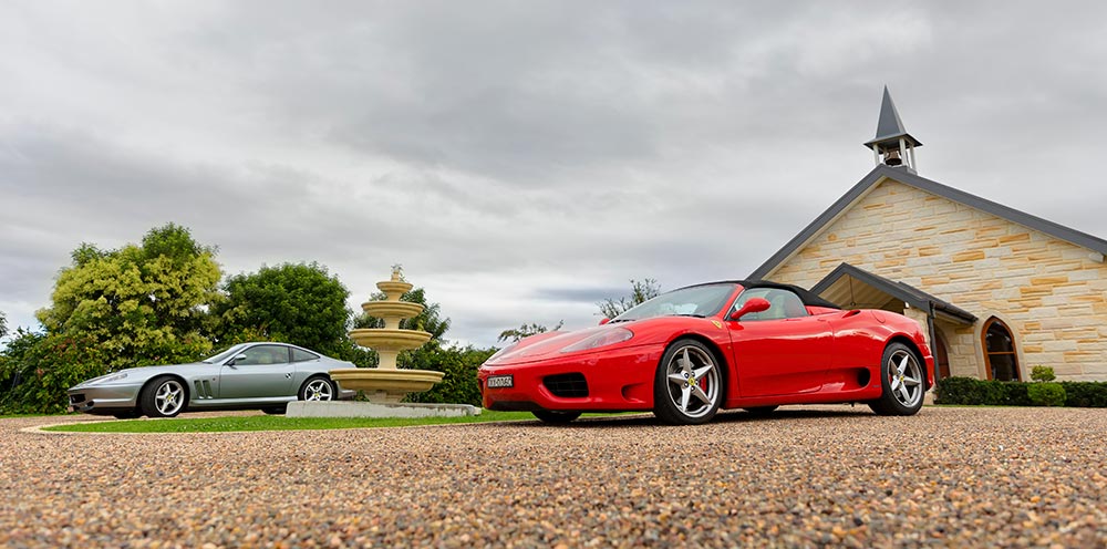 ferrari wedding cars hunter valley