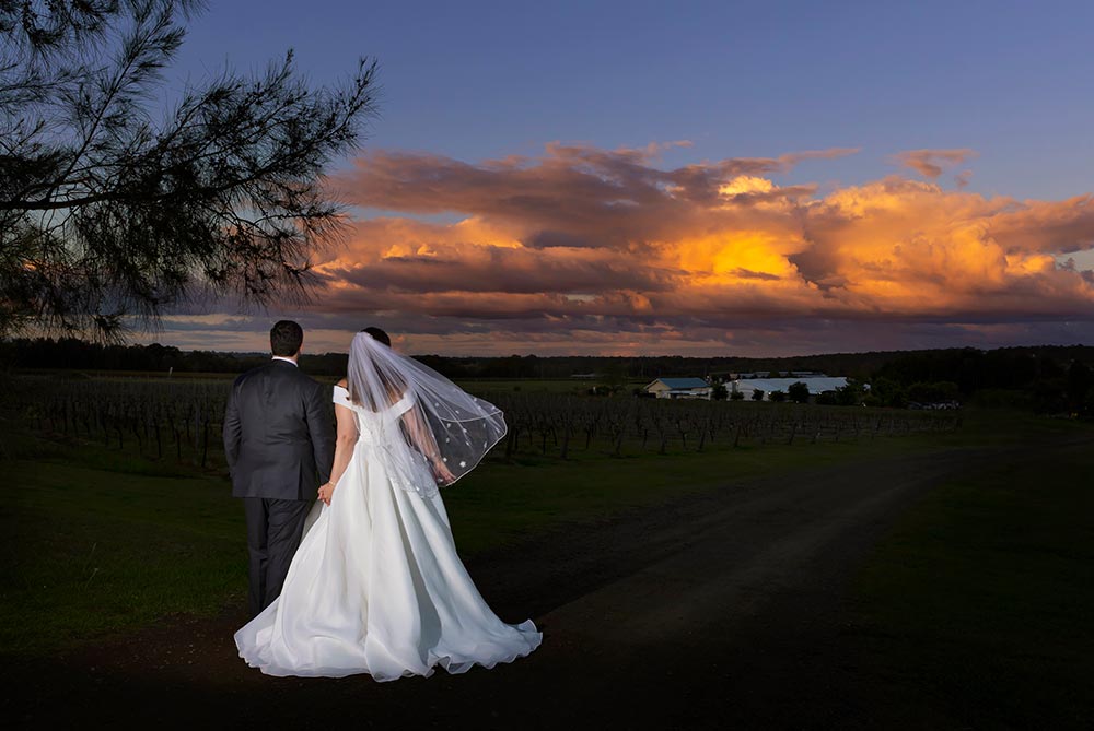 sunset at peterson house hunter valley