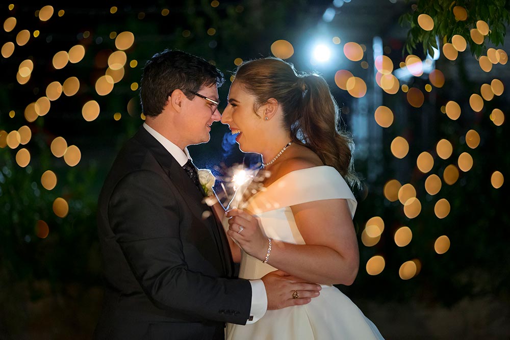 hunter valley wedding reception night photos