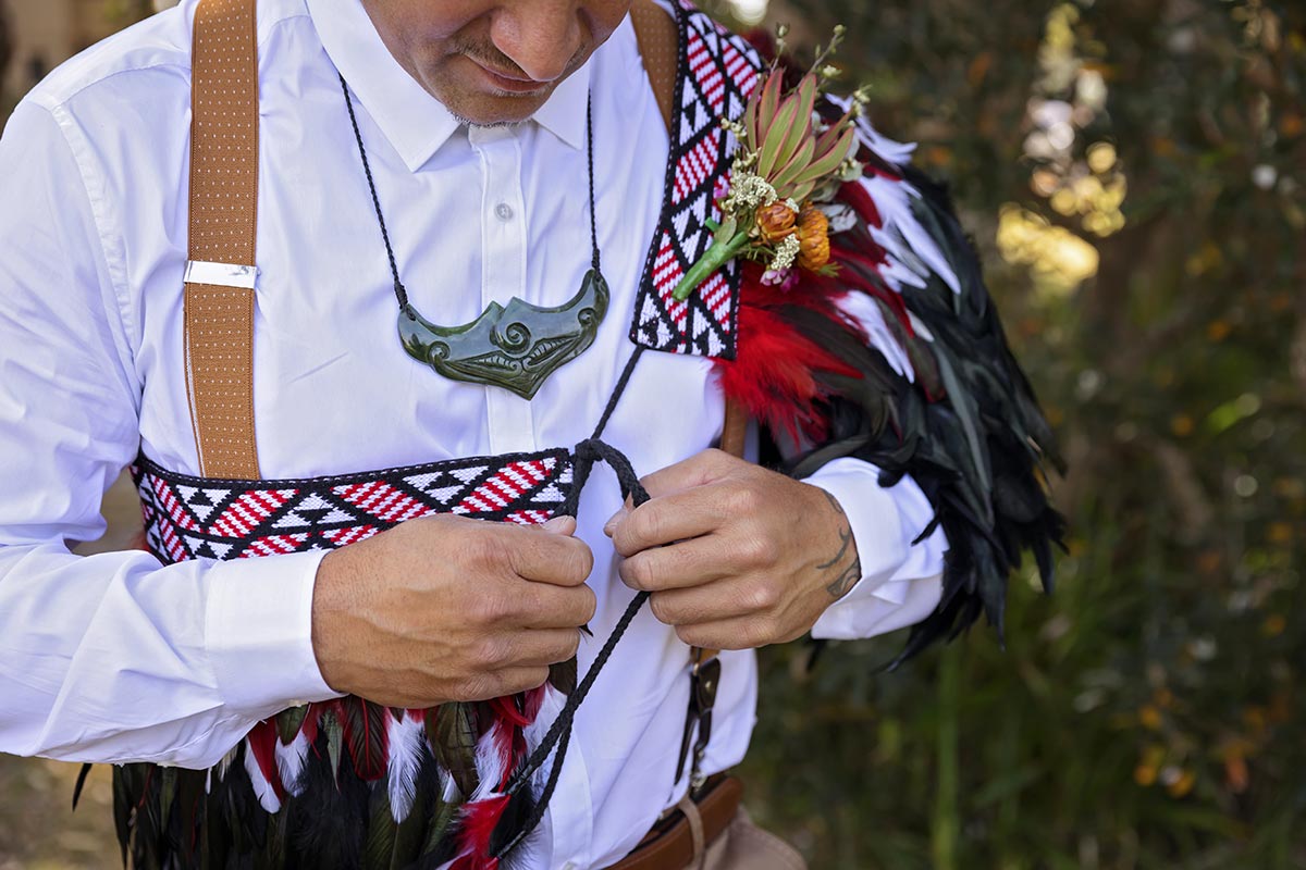 maori wedding tradition korowai cloaks central coast