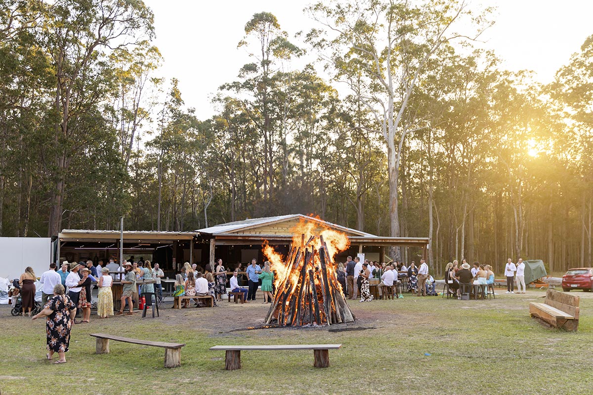 country wedding reception central coast