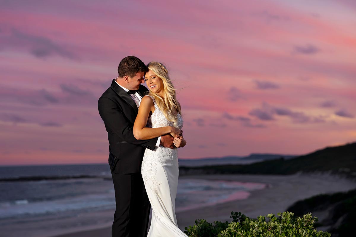 soliders beach wedding sunset photos