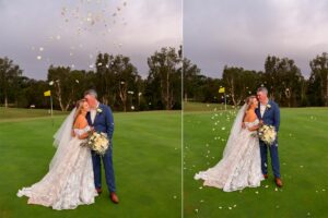 gold course wedding photos kooindah waters